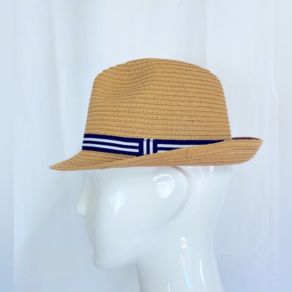 Janie and Jack Straw Fedora Hat size 4-5 ☀️spring summer - Picture 3 of 12